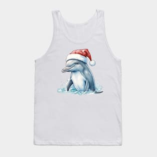 Christmas Dolphin Tank Top